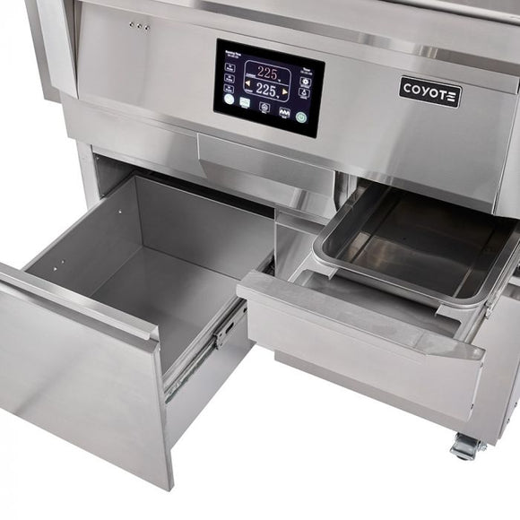 Coyote 28 Inch Freestanding Pellet Grill