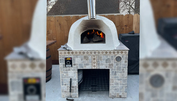 Forno Bravo 48 Inch Premio2G 120 Wood Freestanding Pizza Oven