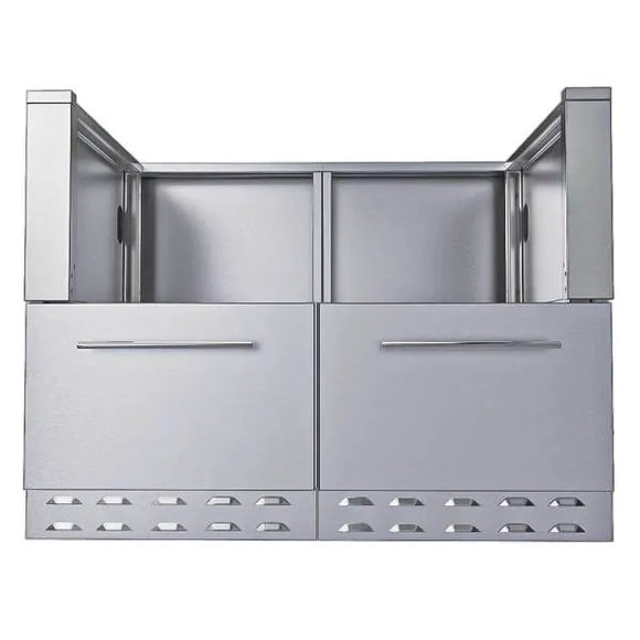 Sunstone 44-Inch Hybrid Grill Cabinet – Stainless Steel BBQ Base