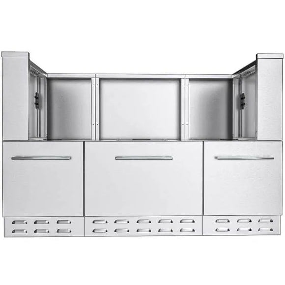 Sunstone Hybrid Grill Cabinet – 66" Outdoor Cooking Station