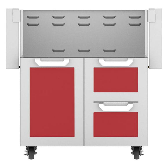 Hestan 30 Inch Double Drawer and Door Cart