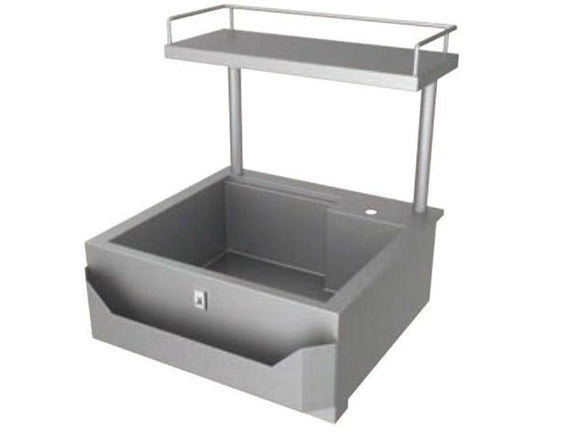 Hestan 30 Inch Outdoor Insulated Sink with High Shelf