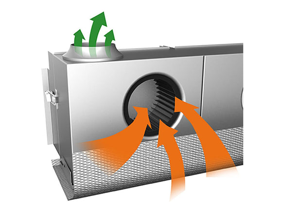 Hestan 42-Inch 900 CFM Wall Mount Vent Hood with LED Lights