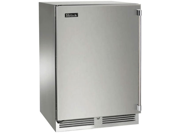 Perlick 18 Inch  Outdoor Marine Grade Beverage Center with Solid, Glass, Panel Ready Door and Lock