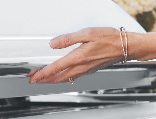 Delta Heat 38 inch Gas Grill with Infrared Rotisserie - White Control Panel