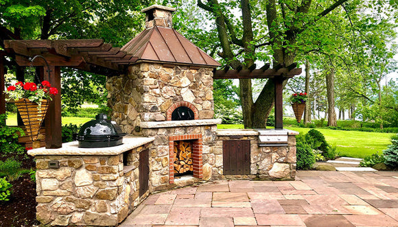 Forno Bravo 48 Inch Premio2G 120 Wood Freestanding Pizza Oven