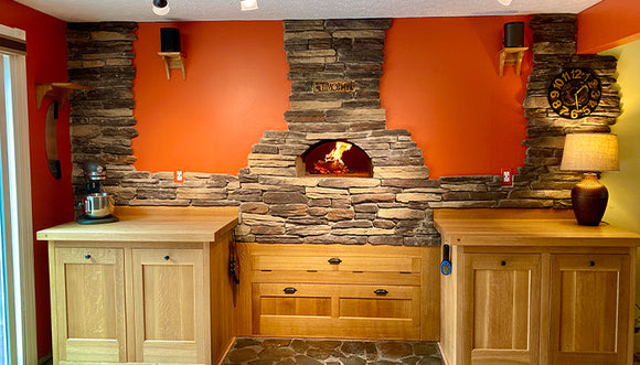 Forno Bravo 40 Inch Premio2G 100 Wood Freestanding Pizza Oven