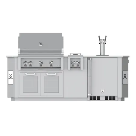Hestan 8 Inch GE Series Outdoor Living Suite with Side Burner