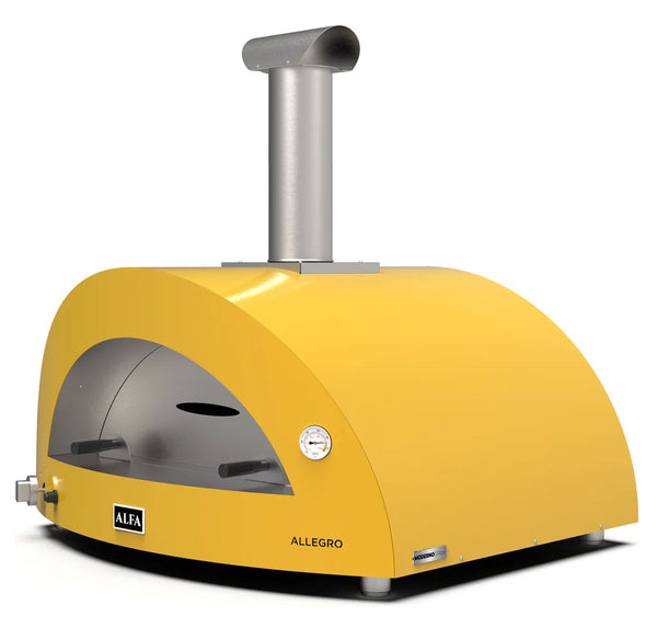 Alfa Moderno 5 Pizze Gas-Fired Pizza Oven In Fire Yellow