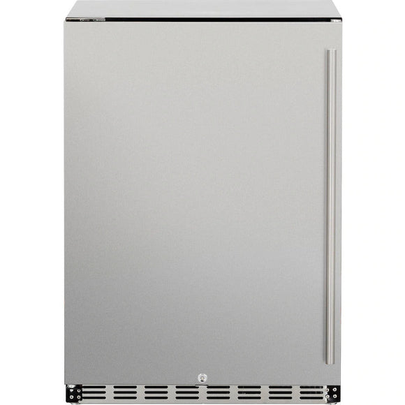 Summerset 24 Inch Outdoor Refrigerator with Solid Door and Lock