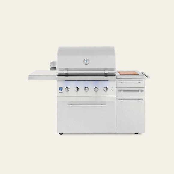 American Made Grills Encore 36 Inch Freestanding Hybrid Gas Grill