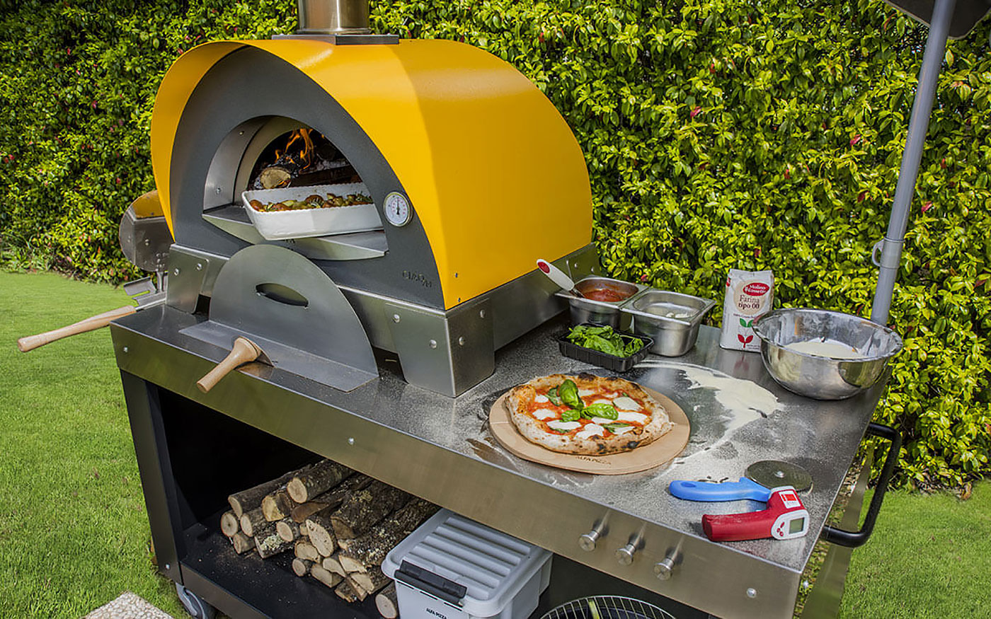 Alfa Ciao Yellow Top Wood Fired Pizza Oven