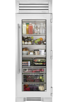 True 30 Inch Indoor Refrigerator with Glass Door