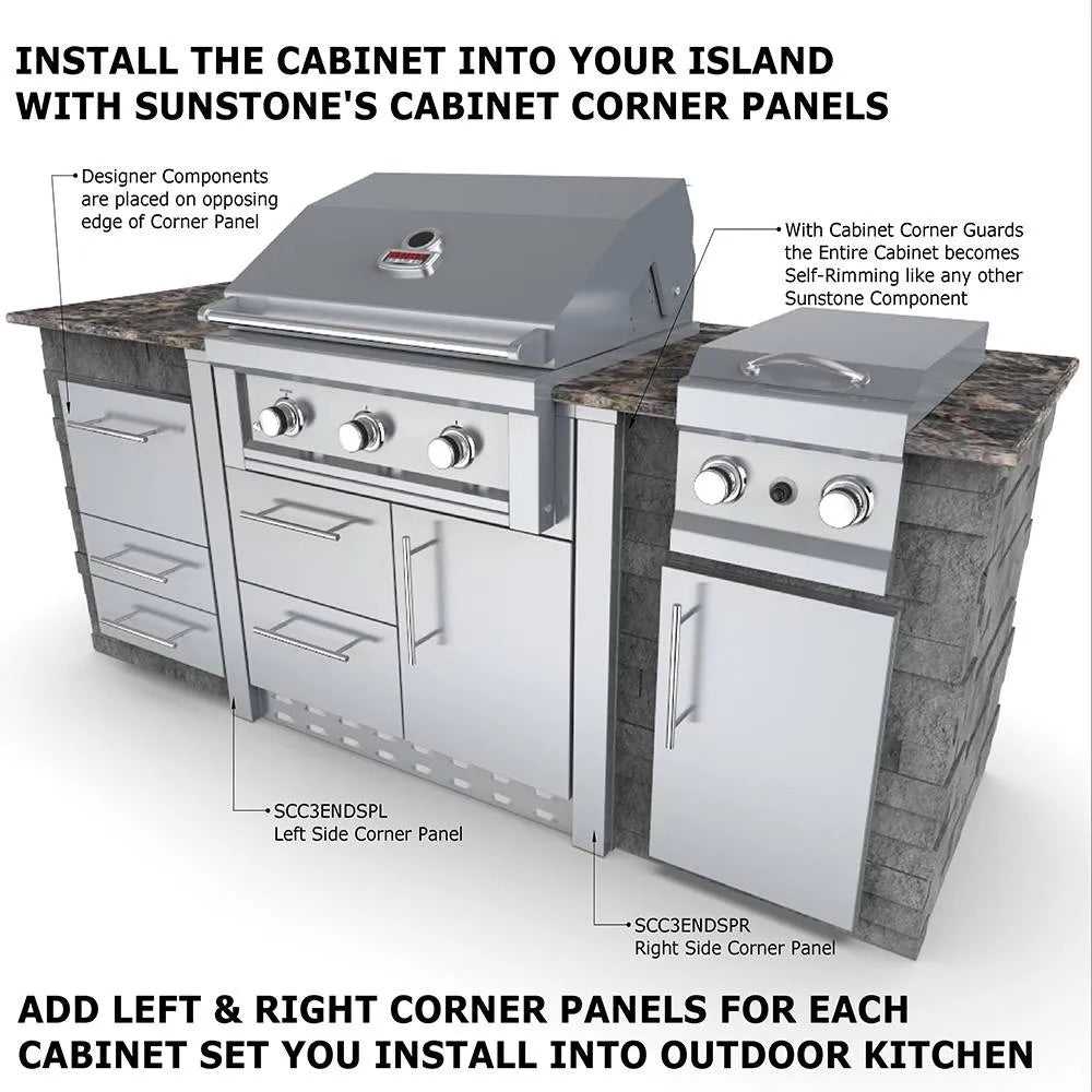 Sunstone Grills 34-Inch Base Cabinet – Universal Gas Grill