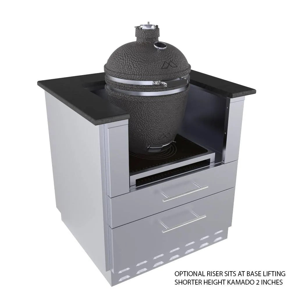 Sunstone 30-Inch Universal Kamado Cabinet – Fits 24" Kamado Grill