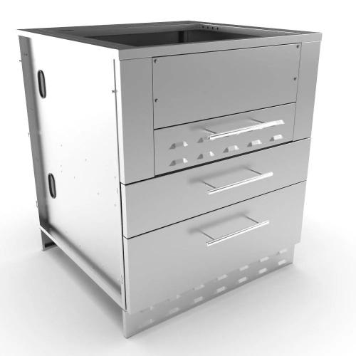 Sunstone 30-Inch Universal Kamado Cabinet – Fits 24" Kamado Grill