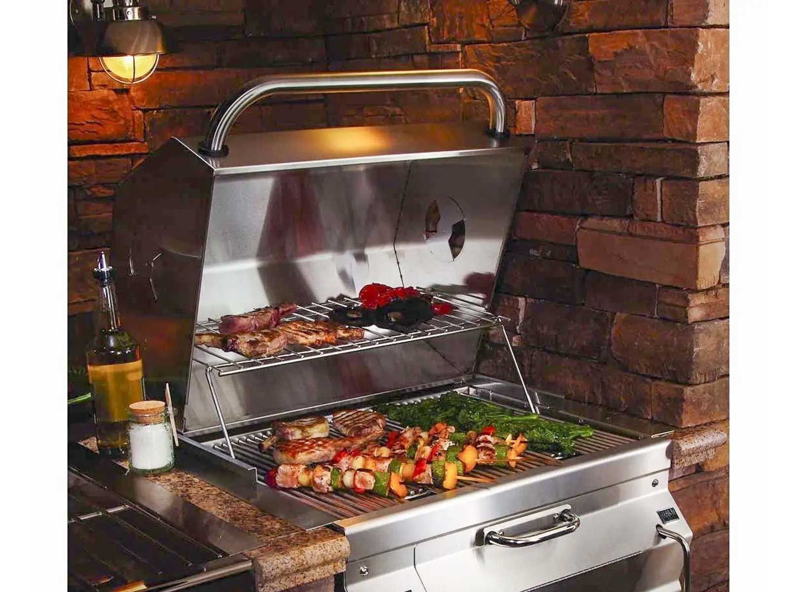 Fire Magic 24 Inch Built In Smoker Charcoal Grill