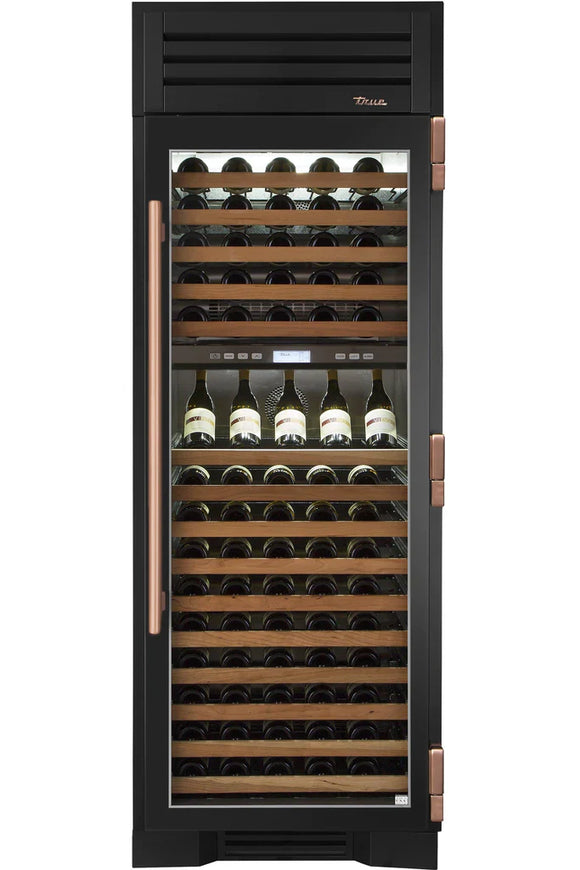 True 30 Inch Indoor Wine Cooler with Glass Door