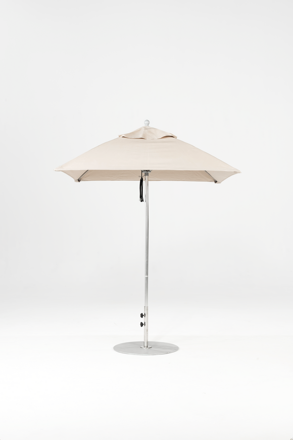 454FM-SQ-R126 Linen-Brushed Silver