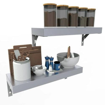 Sunstone 22-Inch Outdoor Wall Shelf – Durable Stainless Steel