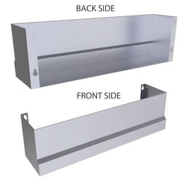 Sunstone 22-Inch Outdoor Rated Stainless Steel Heavy-Duty Speed Rail Pocket Shelf
