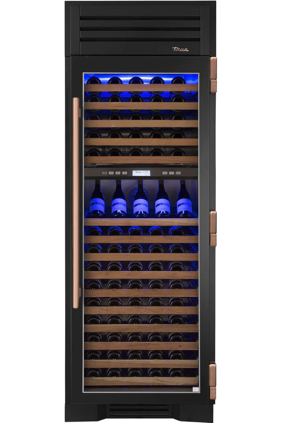 True 30 Inch Indoor Wine Cooler with Glass Door