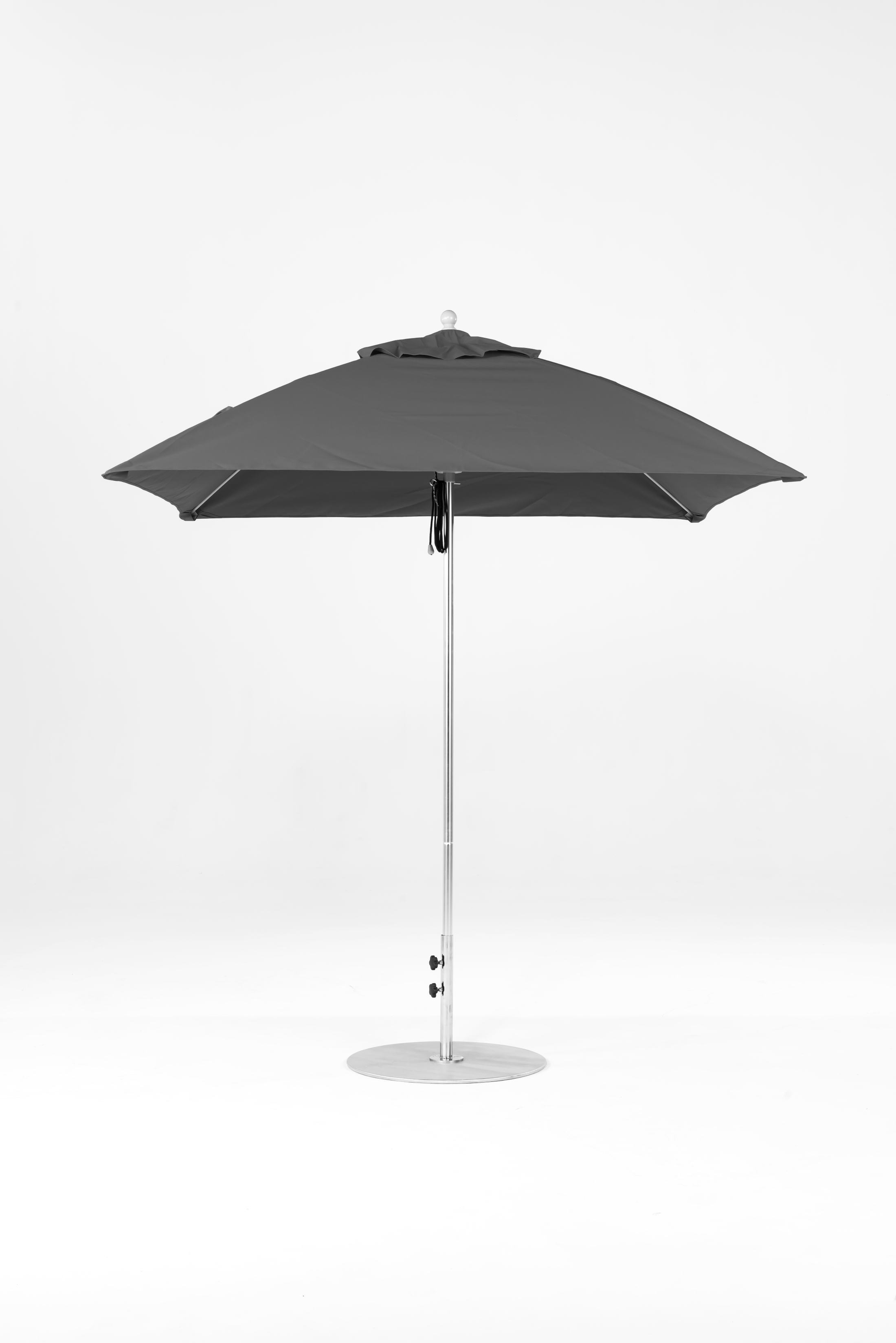 464FM-SQ-R164 Charcoal Gray-Brushed Silver