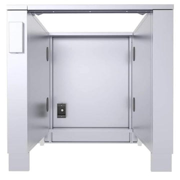 Sunstone Grills 34-Inch Universal Outdoor Kitchen Base Cabinet for Refrigerators up to 25-Inch Wide