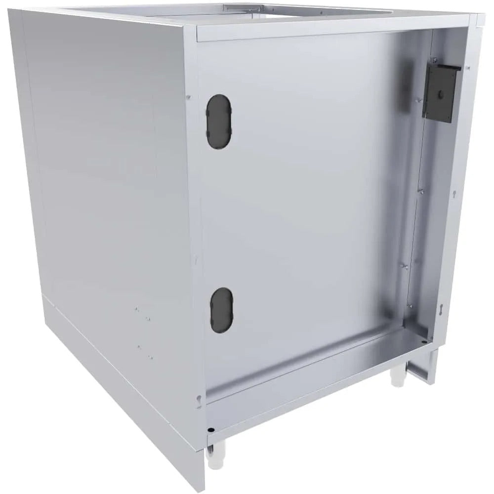 Sunstone Grills 34-Inch Universal Outdoor Kitchen Base Cabinet for Refrigerators up to 25-Inch Wide
