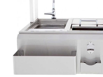 Lion 30 Inch Outdoor Bar Center