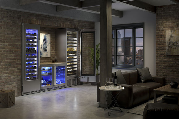 Perlick 24 Inch Signature Series Marine Grade Wine Reserve with Lock