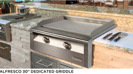 Alfresco 30-Inch Dual Zone, Thematically Controlled Gas Griddle