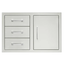 TrueFlame 33 Inch 3-Drawer & Access Door Combo