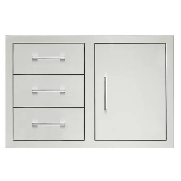 TrueFlame 33 Inch 3-Drawer & Access Door Combo