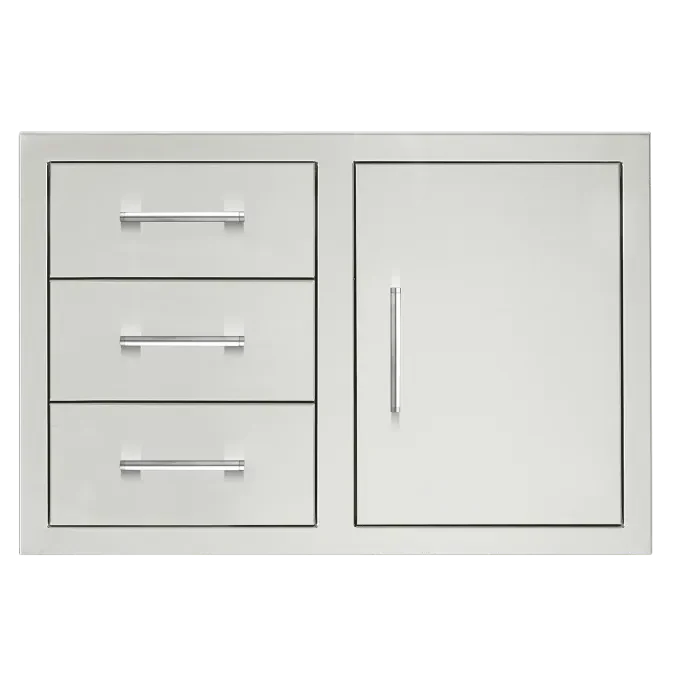 TrueFlame 33 Inch 3-Drawer & Access Door Combo