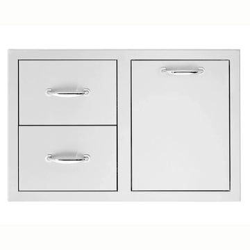 Summerset 33 Inch 2-Drawer & Vented LP Tank Pullout Drawer Combo