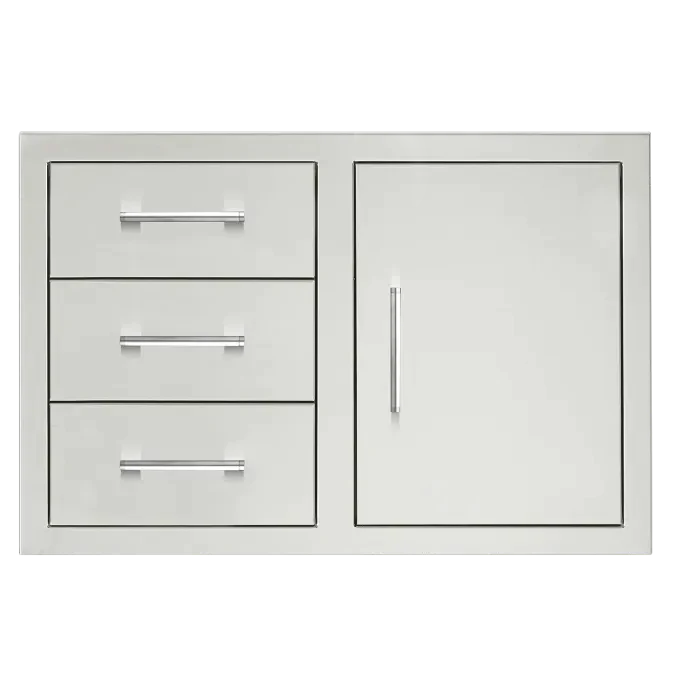 TrueFlame 33" 3-Drawer & Access Door Combo