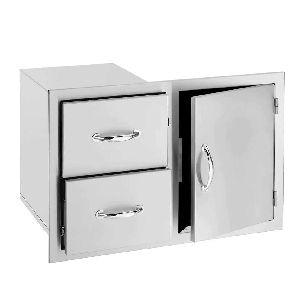 TrueFlame 33" 2-Drawer & Access Door Combo