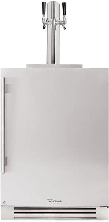 True 24 Inch Outdoor Beverage Dispenser with Solid Door and Lock
