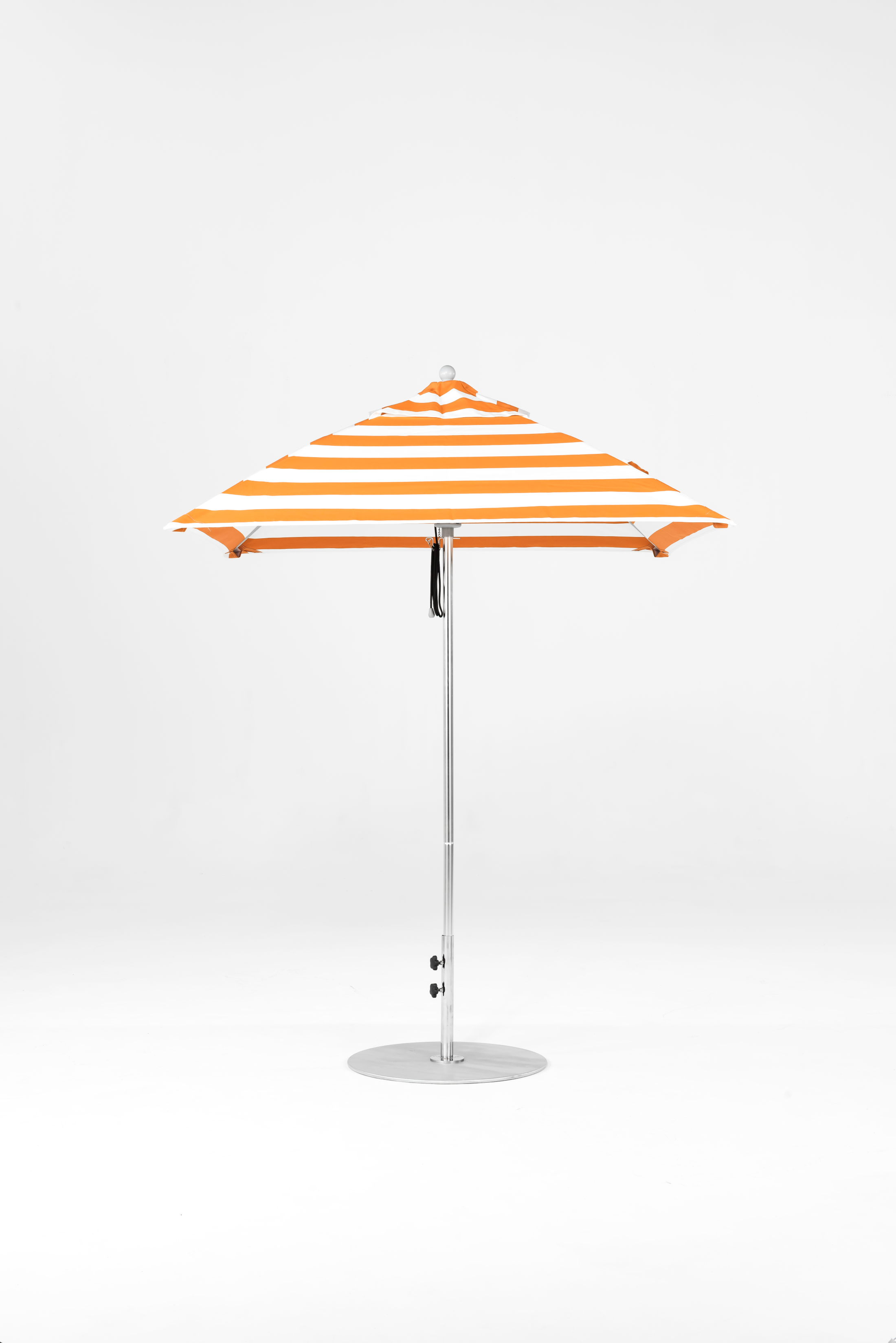 454FM-SQ-005 Orange Stripe-Brushed Silver