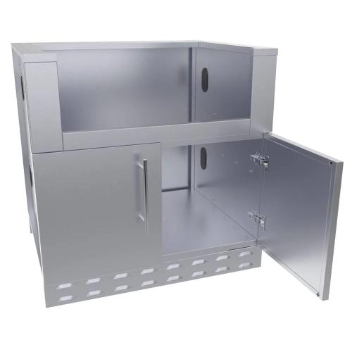 Sunstone 34" Universal Grill Base Cabinet – Fits 30" Charcoal Grill