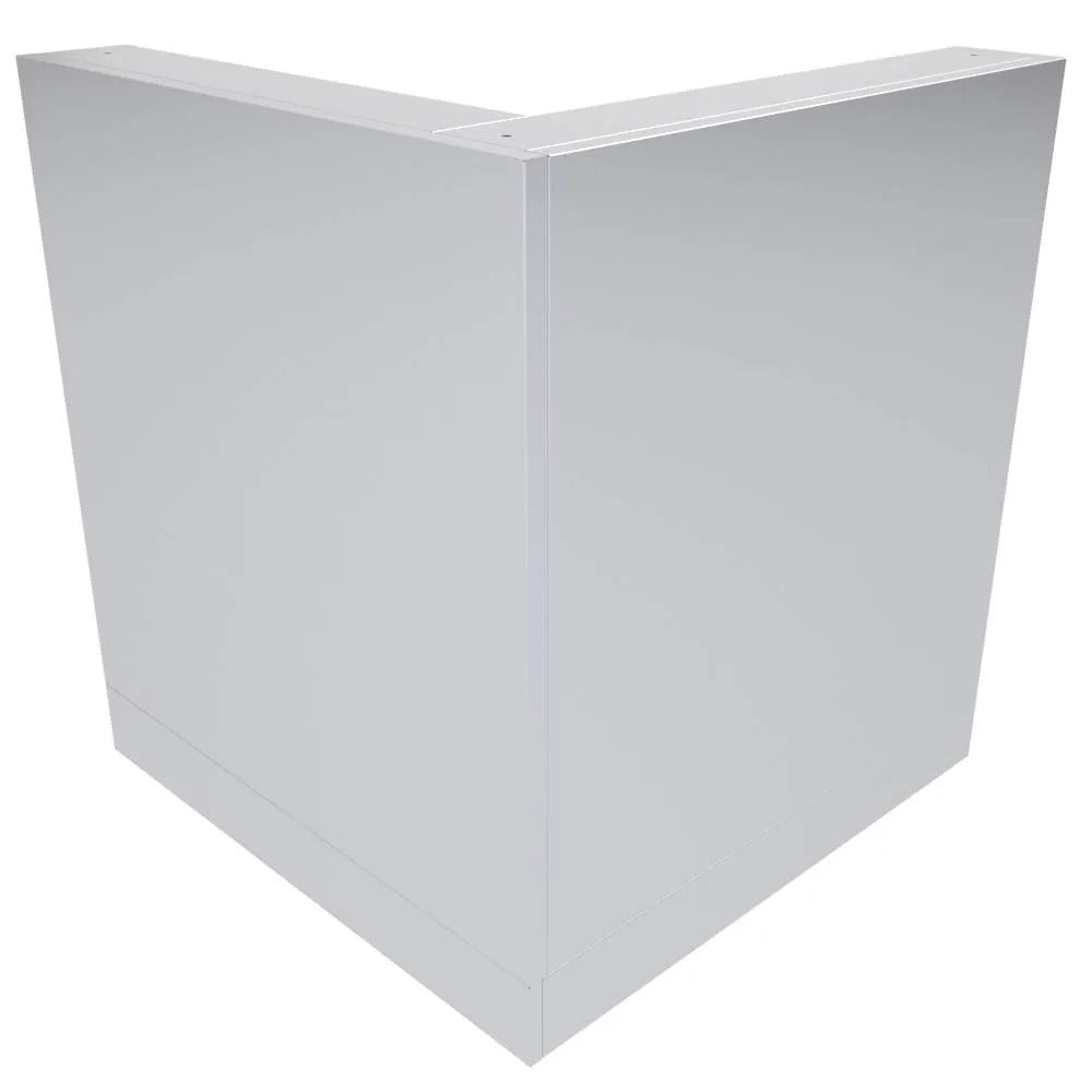 Sunstone 31 Inch BBQ Island Cabinet Back Panel – 90-Degree Stainless