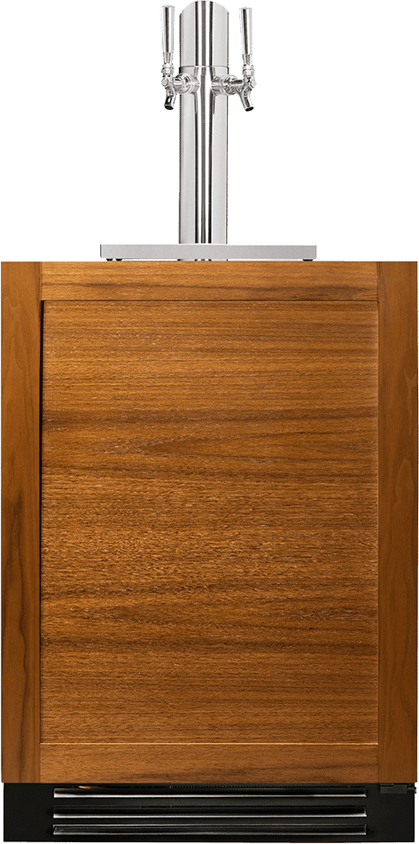 True 24 Inch Outdoor Beverage Dispenser with Panel Ready Solid Door