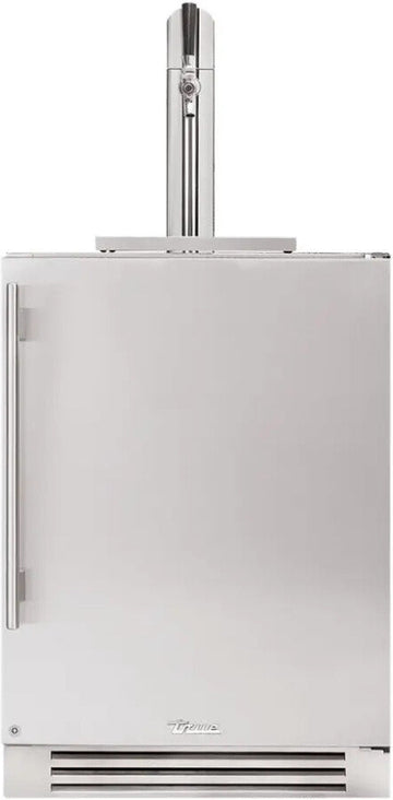 True 24 Inch Outdoor Beverage Dispenser with Solid Door and Lock
