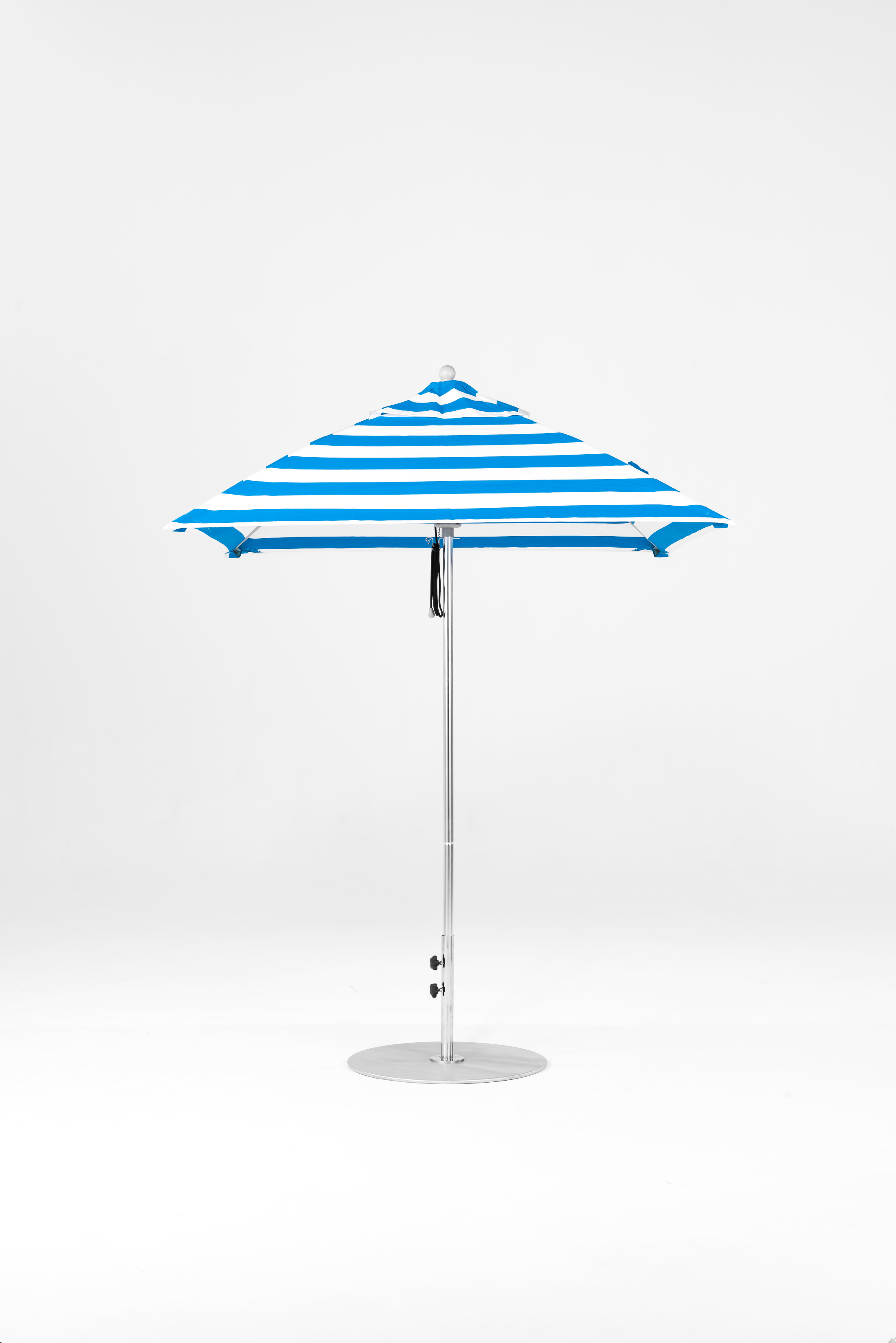 454FM-SQ-016 Blue Stripe-Brushed Silver