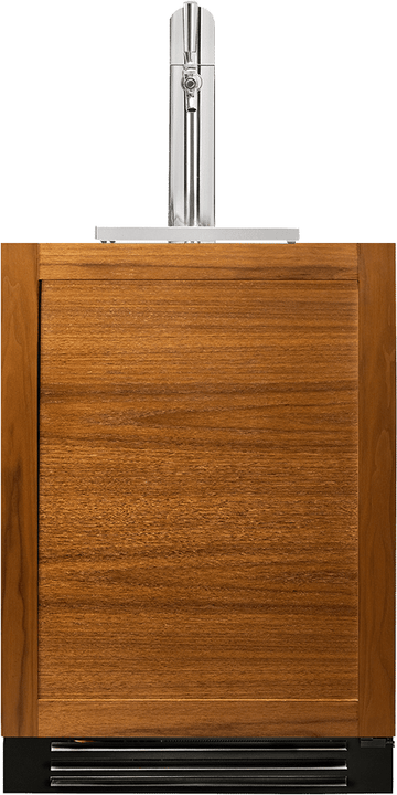 True 24 Inch Outdoor Beverage Dispenser with Panel Ready Solid Door