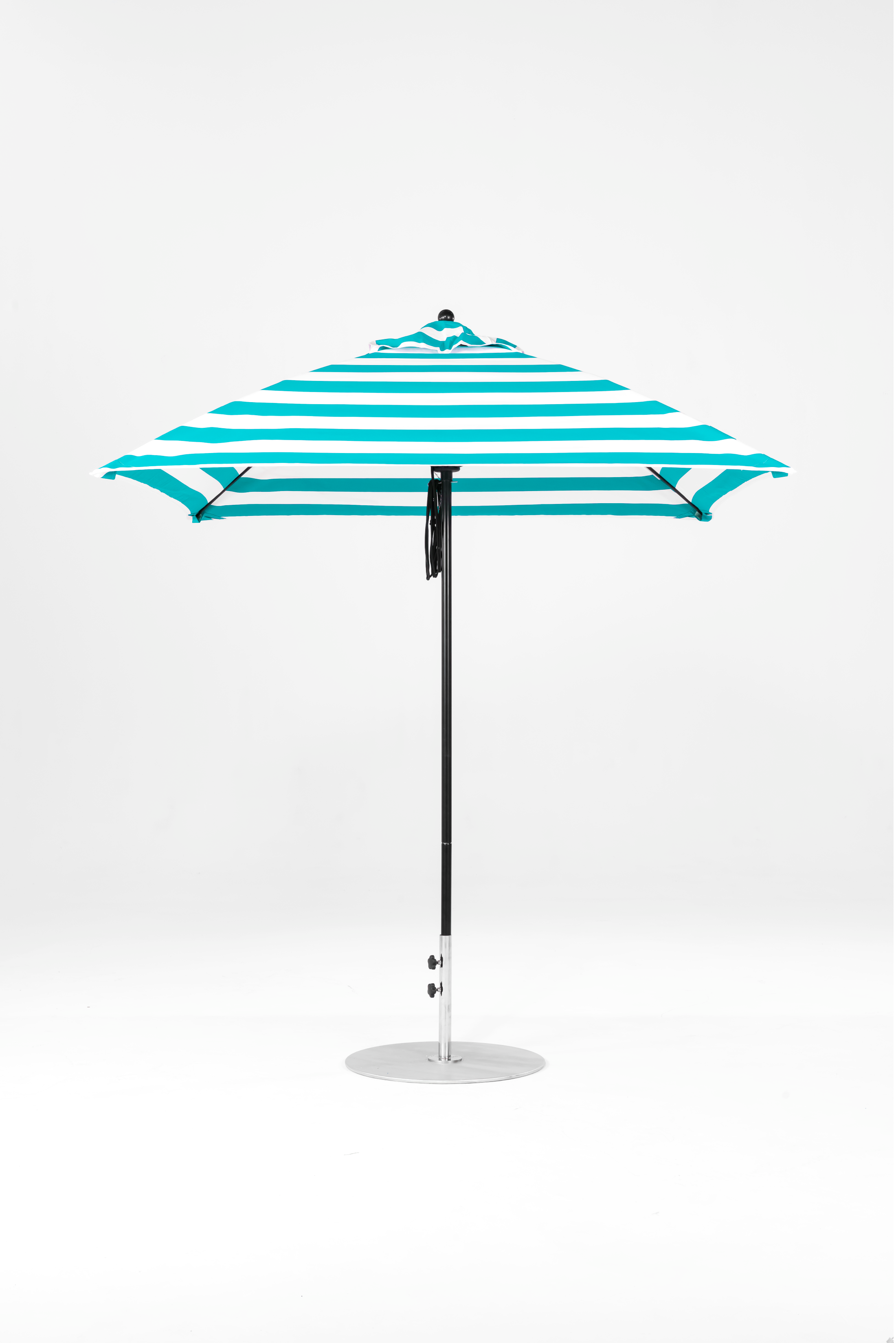 464FM-SQ-011 Turquoise Stripe-Onyx