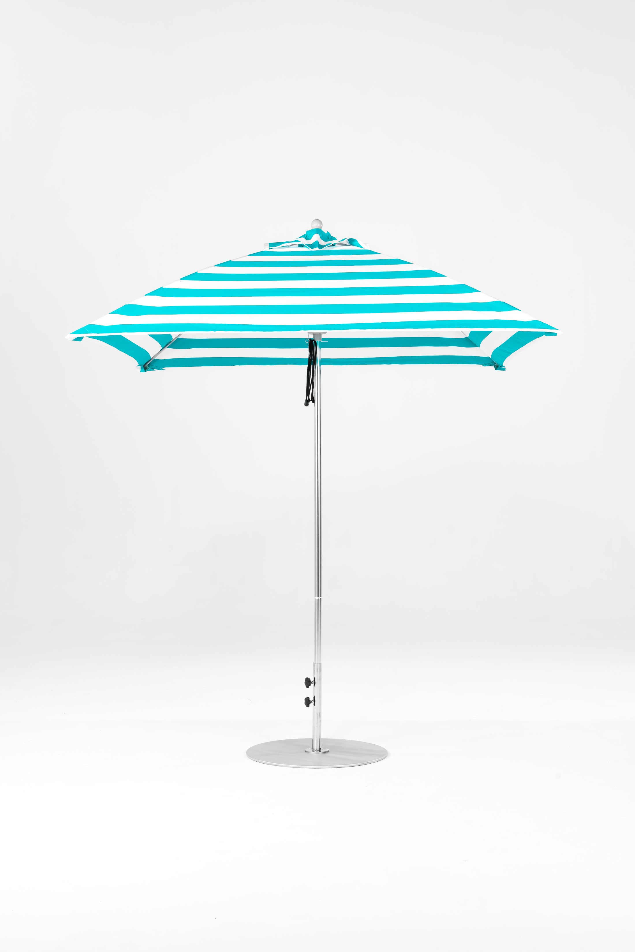 464FM-SQ-011 Turquoise Stripe-Platinum
