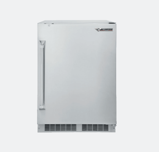 Twin Eagles 24 Inch Outdoor Refrigerator with Solid Door and Lock