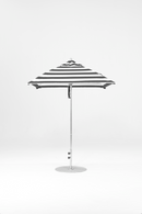 454FM-SQ- 017 Black Stripe-Brushed Silver